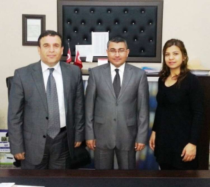 HATODER, Antakya Anadolu Lisesi Müdürü Ahmet Cantaş’ı makamında ziyaret etti.