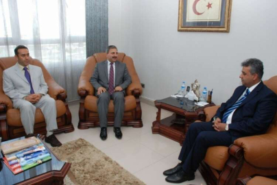 BAŞKAN KİMYECİ REKTÖR GÜDER'İ ZİYARET ETTİ