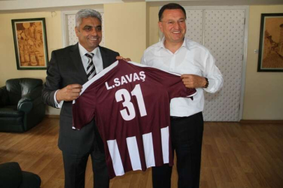 HATAYSPOR'DAN BAŞKAN SAVAŞ'A TEBRİK ZİYARETİ...