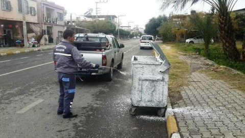 İSKENDERUN BELEDİYESİ KONTEYNER TEMİZLİĞİNE ÖZEN GÖSTERİYOR