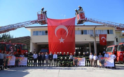 İTFAİYE TEŞKİLATININ KURULUŞ YILDÖNÜMÜ TÖRENLE KUTLANDI