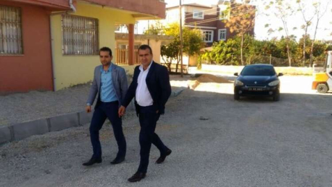 BAŞKAN YARDIMCISI KAMACI YOL PARKE ÇALIŞMASINI YERİNDE İNCELEDİ 