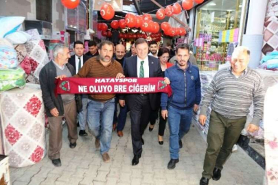 BAŞKAN SAVAŞ’TAN TARİHİ UZUN ÇARŞI ZİYARETİ