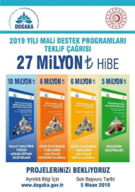 DOĞAKA 2019 Yılı Mali Destek Programları İlan Edildi