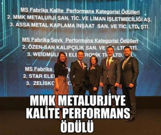 MMK Metalurji'ye ‘Kalite Performans' Ödülü