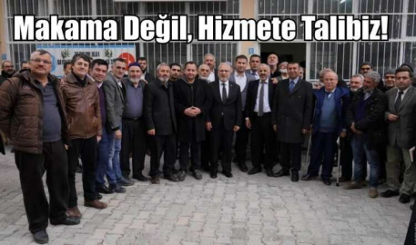 Tosyalı: Makama Değil, Hizmete Talibiz