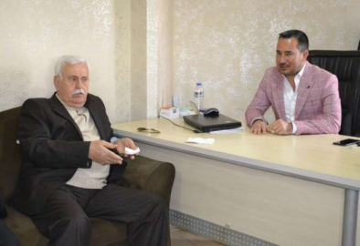DP Belediye Başkan Adayı Aslan, Yıldırım Alpay’ı ziyaret etti