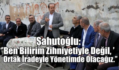 Şahutoğlu, Buluttepe Mahalle sakinleriyle bir araya geldi