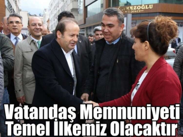 Şahutoğlu: Vatandaş Memnuniyeti Temel İlkemiz Olacaktır