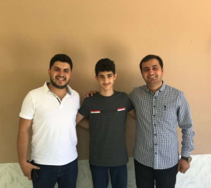 Devrim ve Demirkan LGS birincisi İlker Zorlu’yu ziyaret etti.