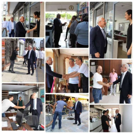 Başkan Fatih Tosyalı Esnaf Ziyaretlerini Sürdürüyor