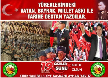 Başkan Yavuz; “19 Eylül Gaziler Günümüz Kutlu Olsun”