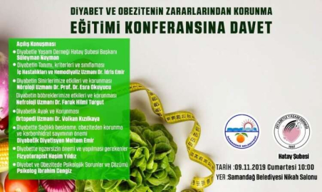 Samandağ’da “Diyabet Ve Obezitenin Zararlarından Korunma Eğitimi" Konferansı