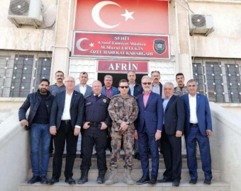 İTSO Heyeti Afrin’de incelemelerde bulundu
