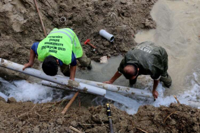 Yapılan Hızlı Müdahale İle Su Kaybı Önlendi