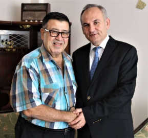 Kaymakamdan Gazeteci Hilmi Diken’e geçmiş olsun ziyareti