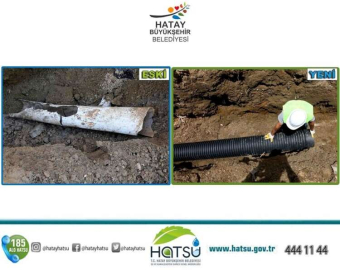 İşlev Görmeyen Kanalizasyon Hatları Yenileniyor