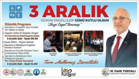 Başkan Fatih Tosyalı: Engelliler Gününü Etkinliklerle Kutlayacağız