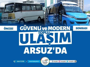 Güvenli Ve Modern Toplu Ulaşım Arsuz’da