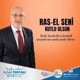 Başkan Fatih Tosyalı’dan 'Ras-El Seni' Mesajı
