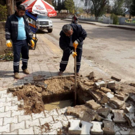 Tıkanan Altyapı Hatları Temizleniyor