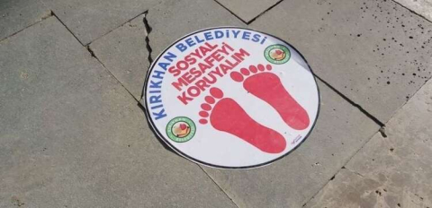 Kırıkhan’da Korona virüsüne karşı tedbirler devam ediyor
