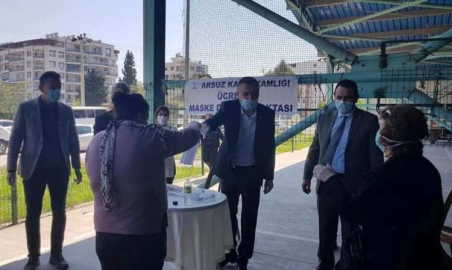 Arsuz'da Halk Eğitim Müdürlüğü Maske Üretimine Başladı 