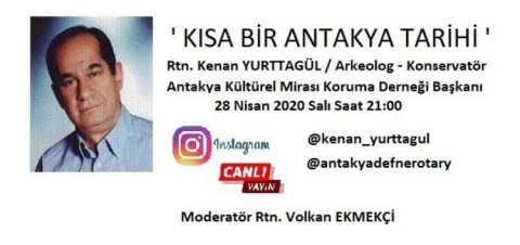 Canlı Yayında  “Kısa Bir Antakya Tarihi”  Anlatılacak. 