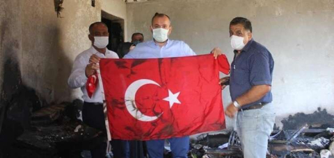 AK Parti İskenderun Teşkilatından yangın mağdurlarına ziyaret