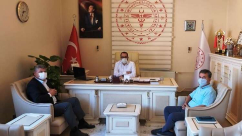 Aydın Toksöz’den İl Sağlık Müdürü Hambolat’a Ziyaret