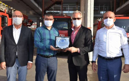 İtfaiye Personeline Teşekkür Plaketi 