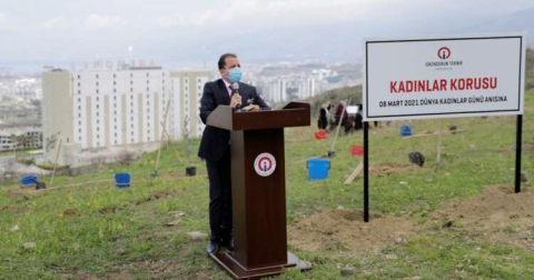 İSTE Kadınlar Korusu’na İlk Fidan Dikimi Yapıldı