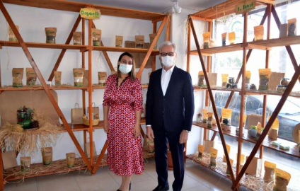 İTSO Başkanı Yılmaz, Simi Organik Ürünler İşletmecisi Yasemin Çeliktürk’ü Ziyaret etti