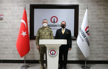 Garnizon Komutanı Kılınç Rektör Depci’yi Makamında Ziyaret Etti