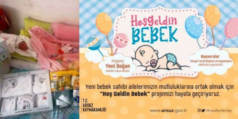 Arsuz'da Hoşgeldin Bebek Paketi Dağıtımı Başladı