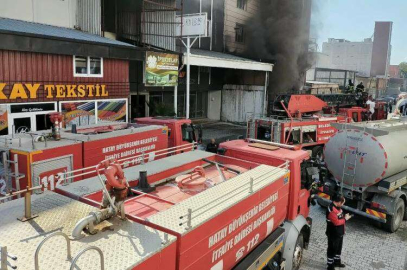 Antakya Yeni Sanayi Sitesinde Yangın! 