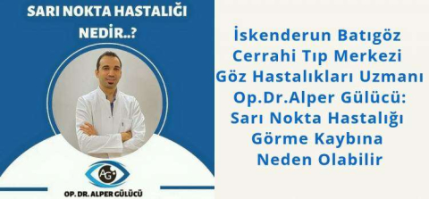 Sarı Nokta Hastalığı Görme Kaybına Neden Olabilir