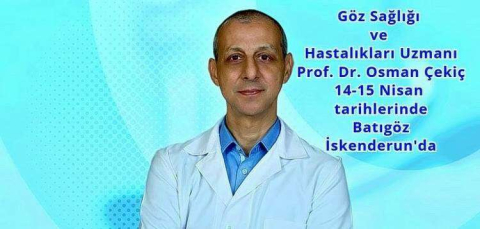 Prof. Dr. Osman Çekiç Batıgöz İskenderun’da