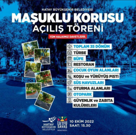 Maşuklu Koruluğu Törenle Açılıyor