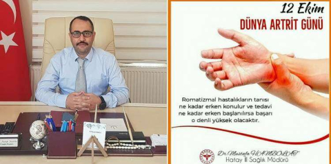 Sağlık Müdürü Hambolat’tan "Dünya Artrit Günü" Mesajı