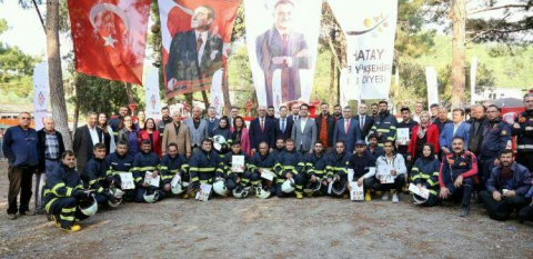 Gönüllü İtfaiyecilik Projesine Erzin’de Katıldı