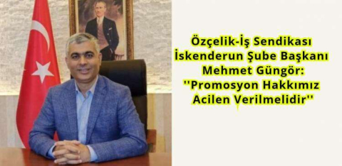 Güngör; "Promosyon Hakkımız Acilen Verilmelidir"