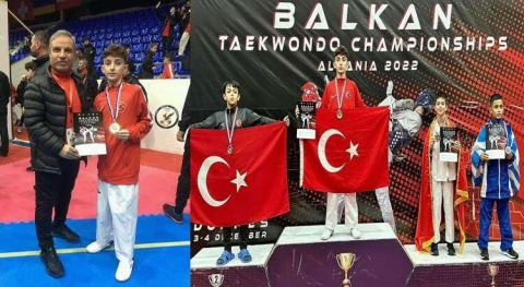 Antrenör Mehmet Korhan, Arnavutluk’ta Madalyaları Topladı