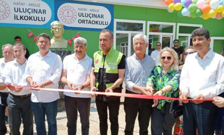 ARSUZ ULUÇINAR’DA YENİ İLK VE ORTAOKUL BİNA AÇILIŞI GERÇEKLEŞTİ