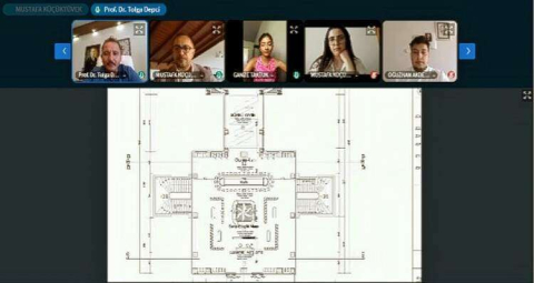 İSTE REKTÖRÜ DEPCİ MİMARLIK ÖĞRENCİLERİNİN SUNUMLARINI DİNLEDİ
