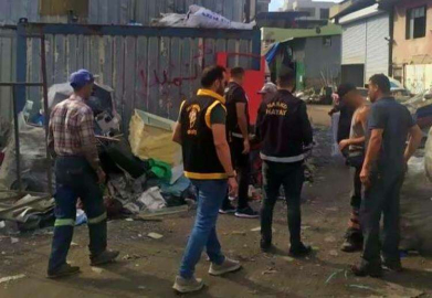 Polis ekiplerinden hurdacı denetimi 