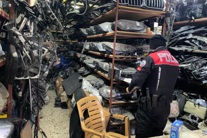 İskenderun'da Çıkma Oto Parçası Satan İşyerleri Denetlendi