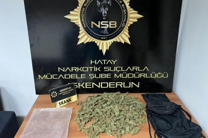 Polis ekipleri tarafından durdurulan şahsın üzerinden uyuşturucu madde çıktı