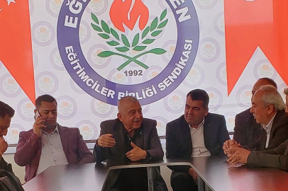 NAZMİ CEYLAN'DAN EĞİTİM BİR-SEN'E NEZAKET ZİYARETİ