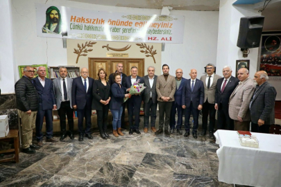 HBB Başkanı Savaş, Duduoğlu ve beraberindeki heyet İskenderun Cemevi'ni ziyaret etti.